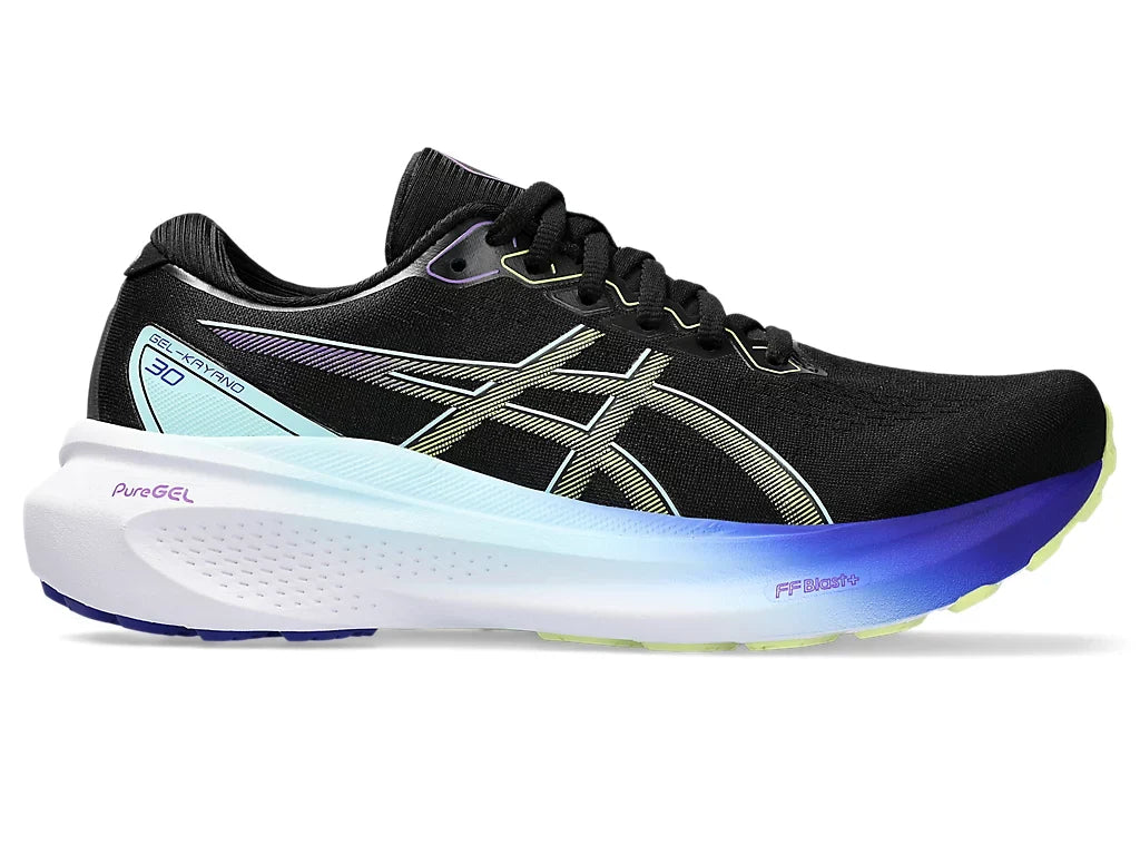 Asics Womens Gel Kayano 30- Black/Glow Yellow (1012B357-003)