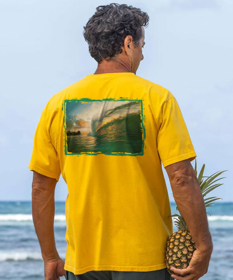 Clark Little Pineapple Express - Pineapple Dyed Short Sleeve Crewneck T-Shirt