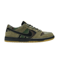 Nike Zoom Dunk Low Pro SB 'Camo' — Medium Olive/Black